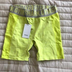 GYMSHARK Lime Flex Shorts